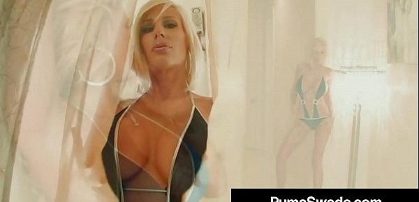  Busty Blonde Beauty Puma Swede Finger Bangs With Miss Stylez